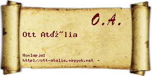Ott Atália névjegykártya